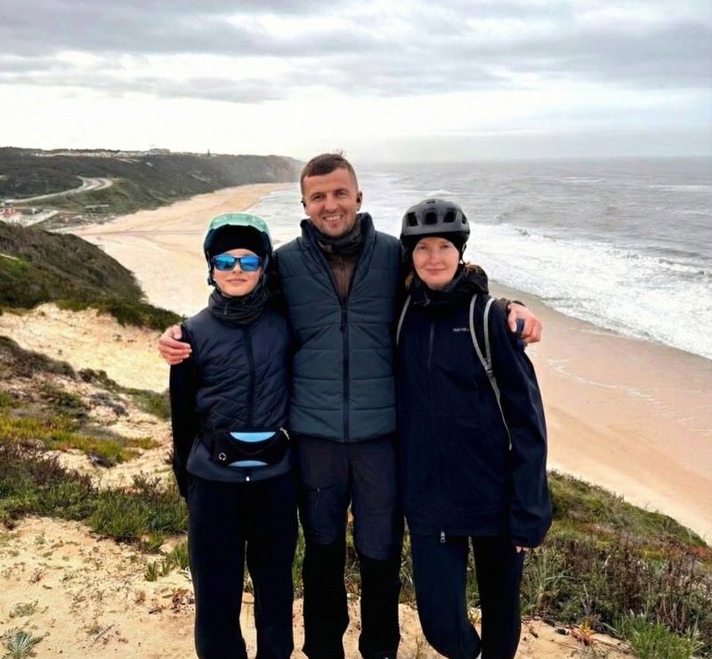 Dmitry with his family